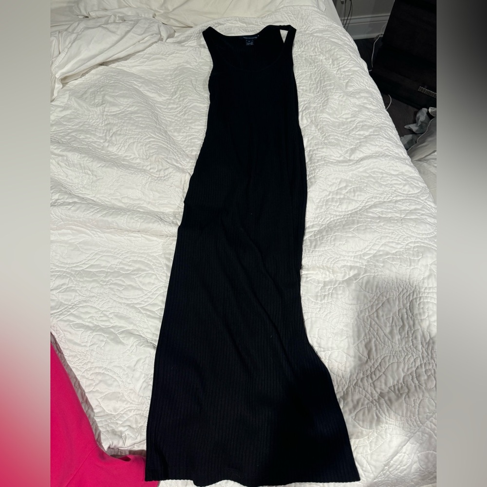 French connection body con ribbed maxi